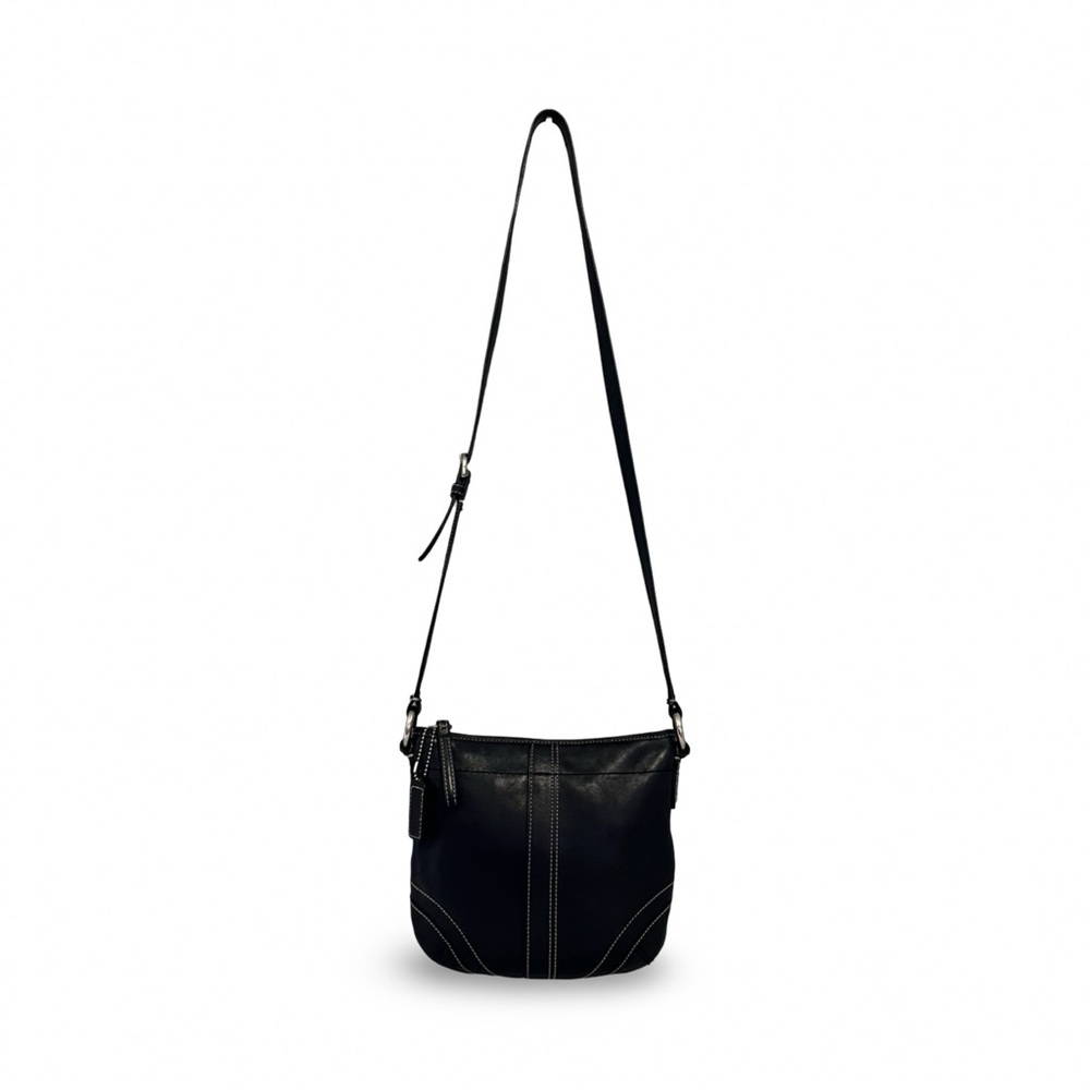 Coach Soho Smooth Black Leather Crossbody Bag